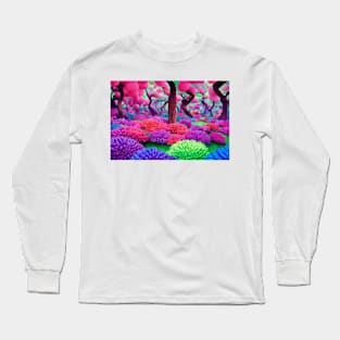 Peaceful Flower Garden Long Sleeve T-Shirt